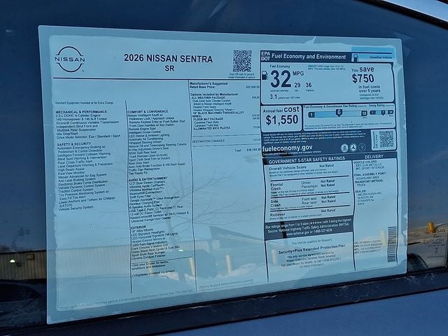 2026 Nissan Sentra SR