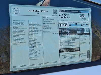 2026 Nissan Sentra SR