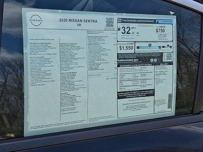 2026 Nissan Sentra SR