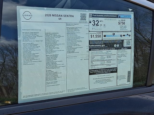2026 Nissan Sentra SR