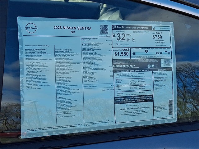 2026 Nissan Sentra SR