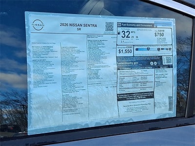2026 Nissan Sentra SR