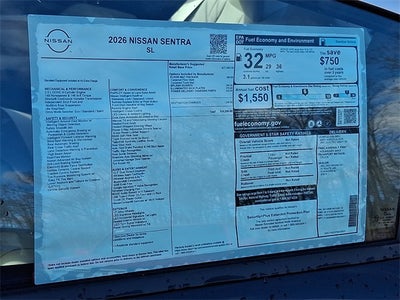 2026 Nissan Sentra SL