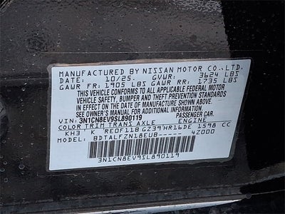 2025 Nissan Versa 1.6 SV