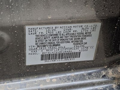 2025 Nissan Versa 1.6 SR