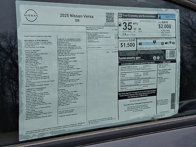 2025 Nissan Versa 1.6 SR