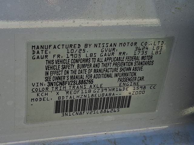 2025 Nissan Versa 1.6 SR