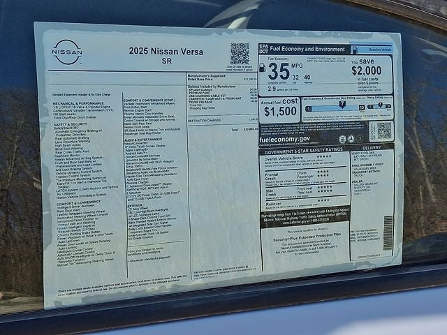 2025 Nissan Versa 1.6 SR