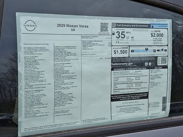 2025 Nissan Versa 1.6 SR