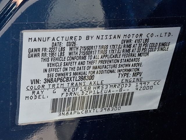 2026 Nissan Kicks SV