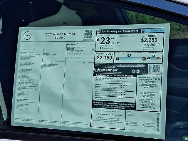2026 Nissan Murano SV