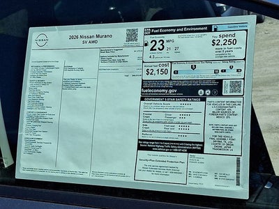 2026 Nissan Murano SV