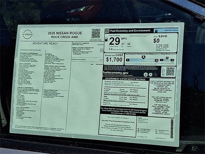 2026 Nissan Rogue Rock Creek