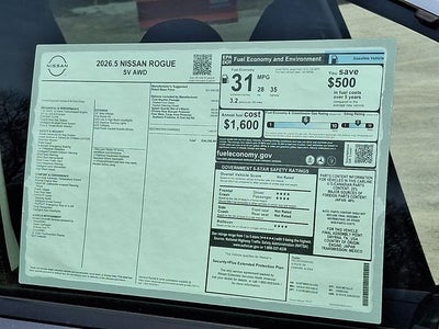2026 Nissan Rogue SV