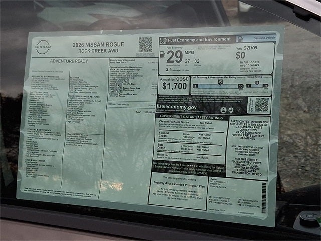 2026 Nissan Rogue Rock Creek