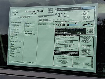 2026 Nissan Rogue SV