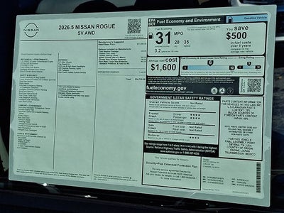 2026 Nissan Rogue SV