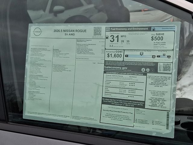 2026 Nissan Rogue SV