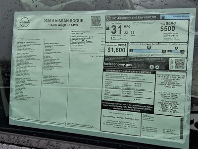 2026 Nissan Rogue Dark Armor