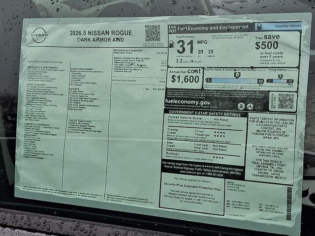 2026 Nissan Rogue Dark Armor
