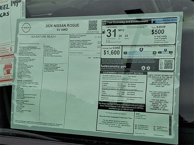 2026 Nissan Rogue SV