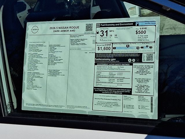 2026 Nissan Rogue Dark Armor