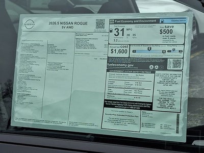 2026 Nissan Rogue SV