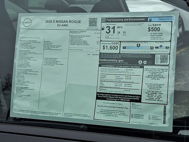 2026 Nissan Rogue SV