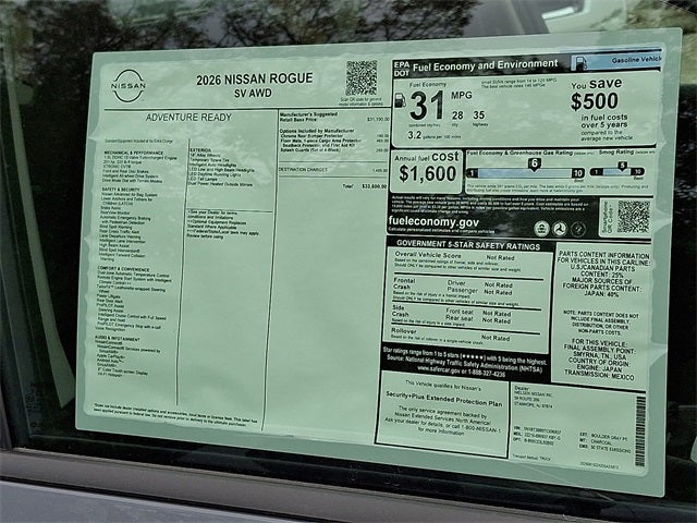 2026 Nissan Rogue SV