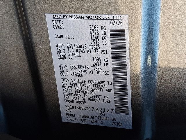 2026 Nissan Rogue SV