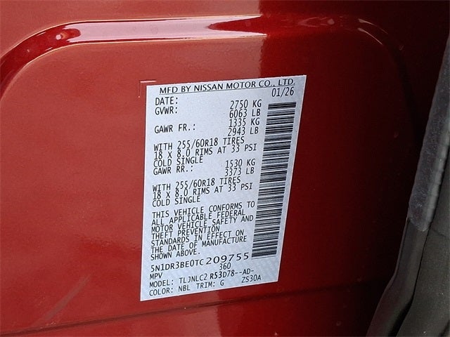 2026 Nissan Pathfinder SV