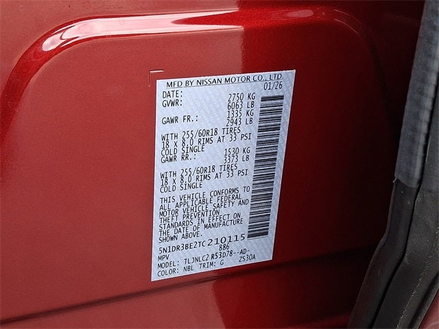 2026 Nissan Pathfinder SV