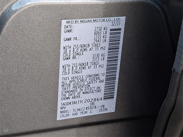 2026 Nissan Pathfinder SV