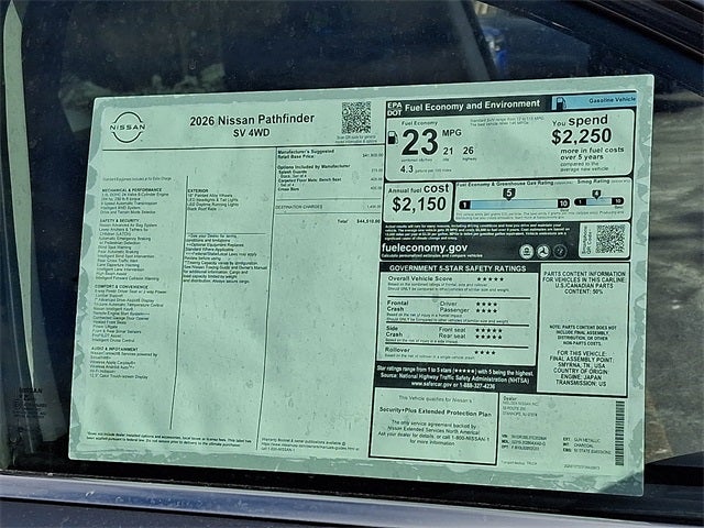2026 Nissan Pathfinder SV