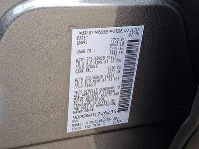2026 Nissan Pathfinder SV