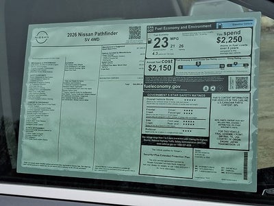 2026 Nissan Pathfinder SV