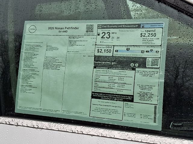 2026 Nissan Pathfinder SV