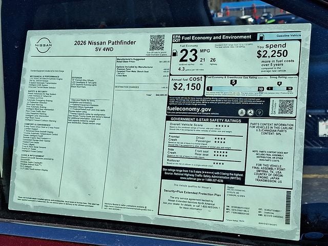 2026 Nissan Pathfinder SV