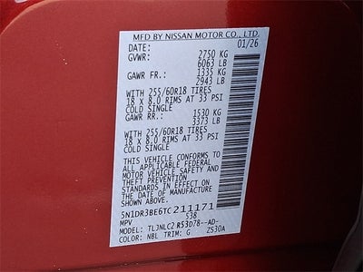 2026 Nissan Pathfinder SV