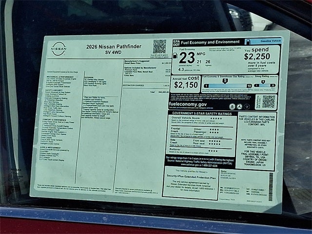 2026 Nissan Pathfinder SV