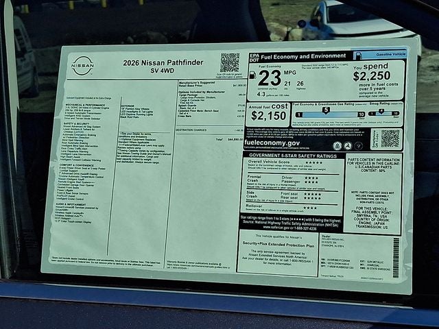 2026 Nissan Pathfinder SV