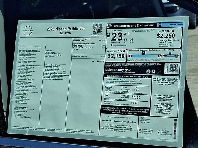 2026 Nissan Pathfinder SL