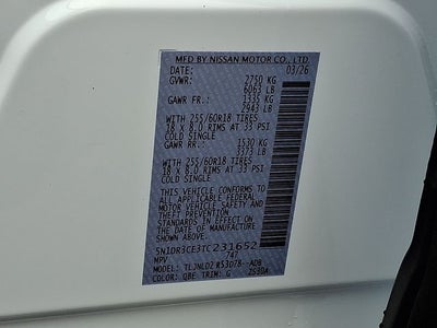 2026 Nissan Pathfinder SL