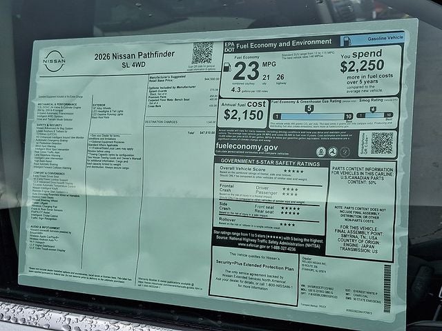 2026 Nissan Pathfinder SL
