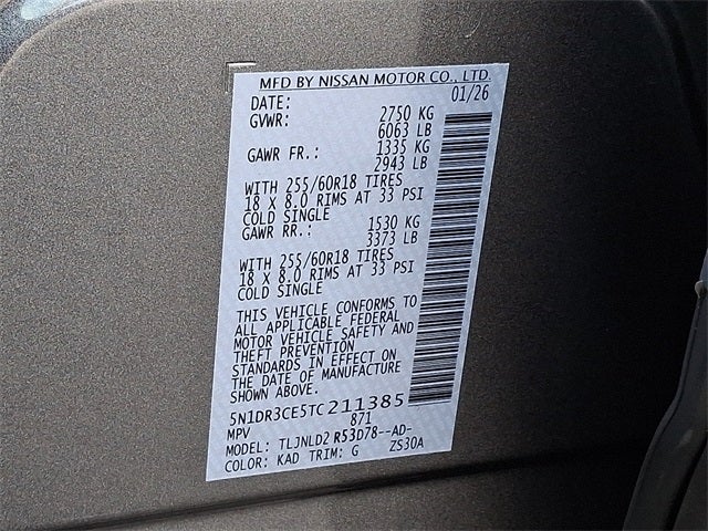 2026 Nissan Pathfinder SL