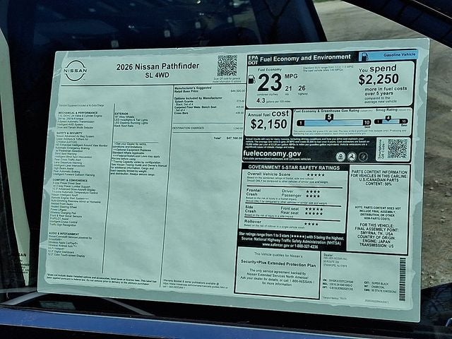 2026 Nissan Pathfinder SL