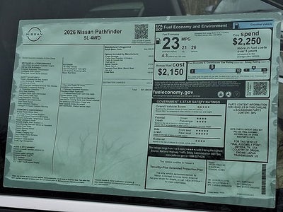 2026 Nissan Pathfinder SL