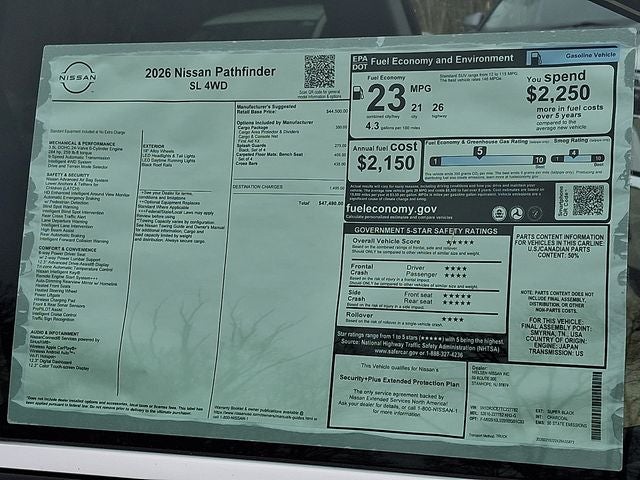 2026 Nissan Pathfinder SL