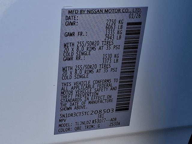 2026 Nissan Pathfinder SL