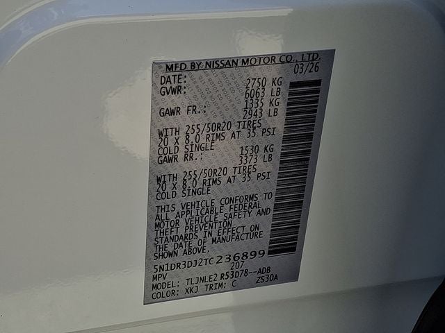 2026 Nissan Pathfinder Platinum